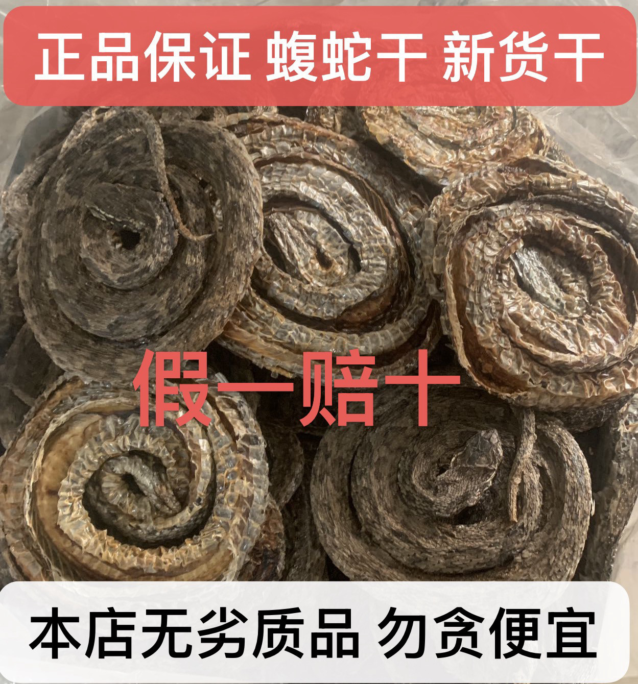 中药材蝮蛇 土公蛇 七寸子蝮蛇干另有蕲蛇眼镜蛇乌梢可嚰粉打粉