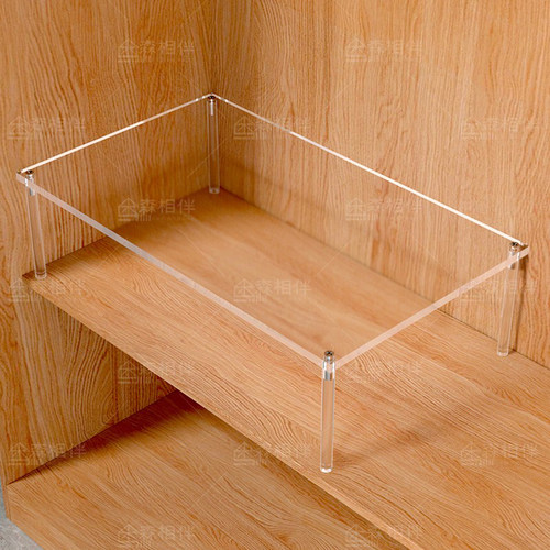 亚克力隔板免打孔衣柜鞋柜分层板