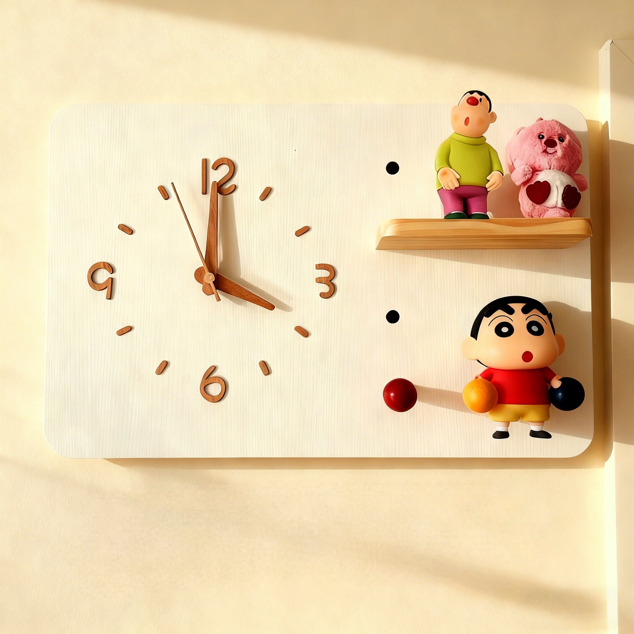 奶油风洞洞板电表箱装饰画盖板画