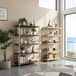 不锈钢架子厨房置物架落地多层微波炉架阳台收纳架储物架蔬菜架