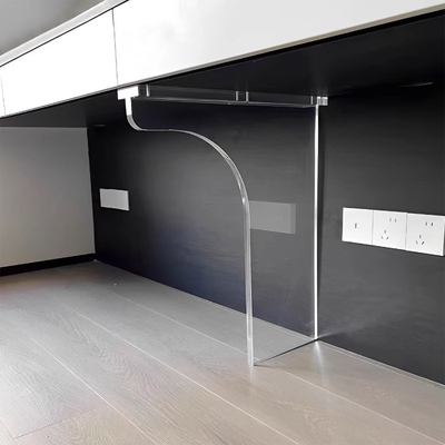 7字型弧形透明亚克力桌腿定制