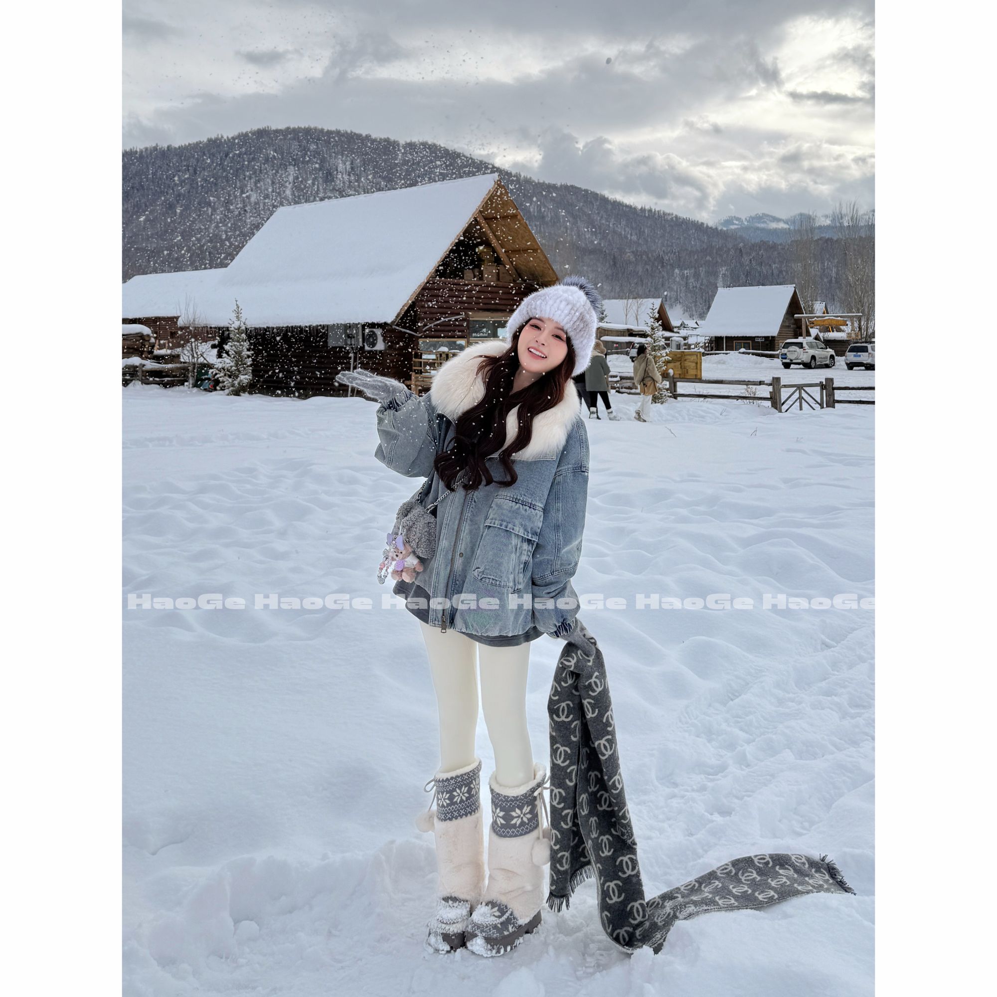 【浩哥好物】时尚牛仔羽绒外套MNE71269