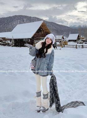 【浩哥好物】时尚牛仔羽绒外套MNE71269