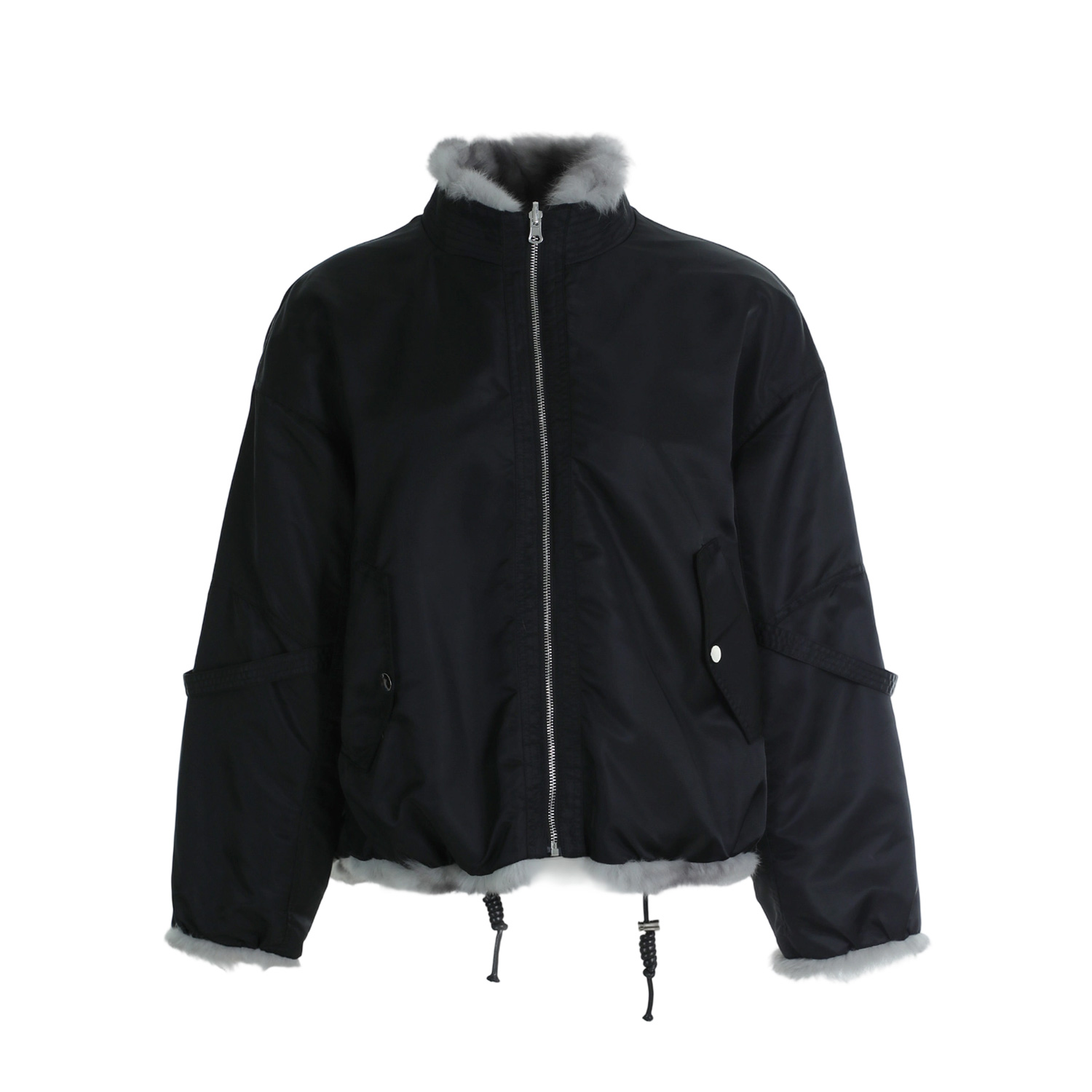 【金金宠粉】两穿兔毛派克服5E2216503