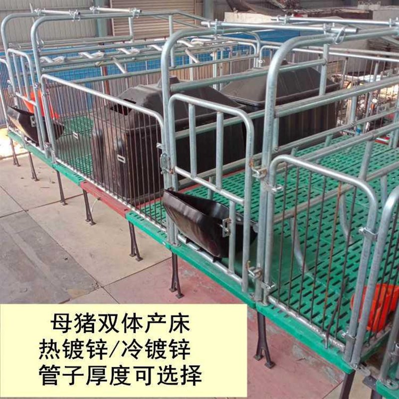 全设备双体母猪h产床猪复合漏粪8单体产床分娩床3.板米猪下崽