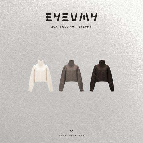 【牦牛绒双拉链开衫】藏地软黄金97.8%牦牛绒高领毛衣WT54IWK007