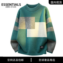 ESSENTIALS LNNISS 美式潮牌情侣秋冬季针织衫百搭慵懒风男款毛衣