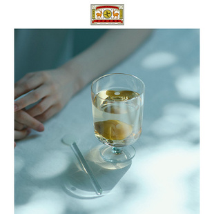 中川政七商店 水玉带脚玻璃杯 日本切子高脚杯