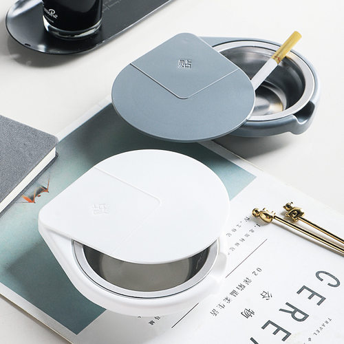 烟灰缸不锈钢壁挂式厕所家用客厅洗手间卫生间免打孔香烟收纳架子