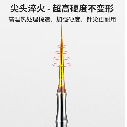 粉刺圈针双夹挤痘痘套装工具去黑头压棒超尖细胞夹祛暗疮神器