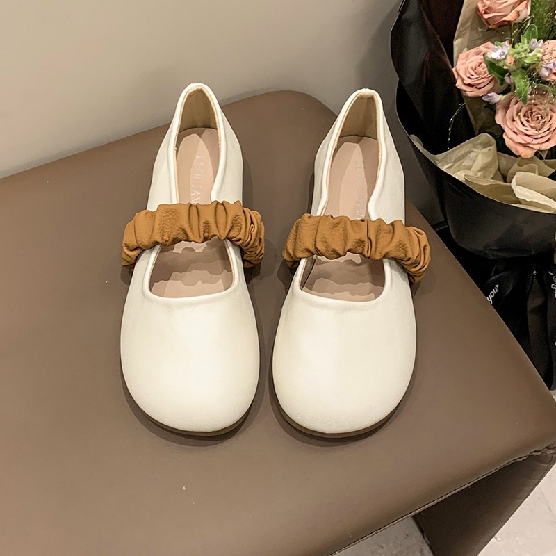 法式玛丽珍鞋女2025春季新款浅口时尚百搭仙女风配裙子软平底单鞋