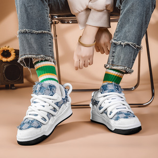 夏季 47小众设计休闲鞋 2025新款 学生面包鞋 特大码 46防滑板鞋 男鞋