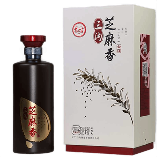 辽宁阜新特产三沟老窖芝麻香型52度500ml*瓶礼盒装高度纯粮白酒