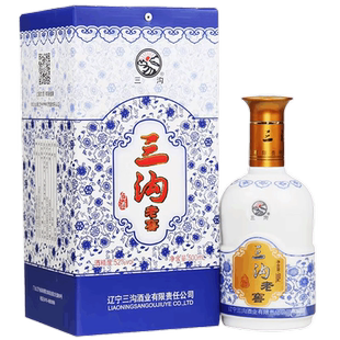 辽宁阜新特产三沟老窖52度500ml*1瓶浓香型高度纯粮白酒礼盒装