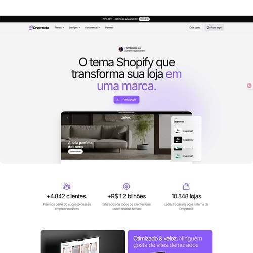 Shopify Dropmeta巴西拉丁美洲跨境电商独立站多用途功能主题模版