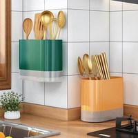 新款厨房收纳置物架筷子筒挂墙孔式筷免打筷笼家子用筷子篓商用桶