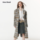 格子西装 Vone SheeE辣妹高级感可拆卸中长款 毛呢外套女早秋冬穿搭