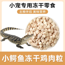 宠物鳄鱼专用零食鸡肉鸡胸肉尼罗鳄暹罗鳄纯肉颗粒湾鳄冻干奖励