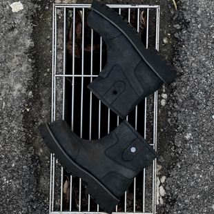 李玮柏的鞋巴家原样开发废土风cleanfit增高中帮牛皮靴