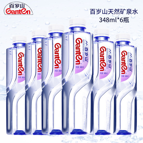 百岁山天然矿泉水348ml*6瓶
