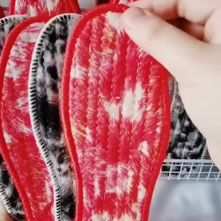 凤尾鞋垫冬天加绒加厚御