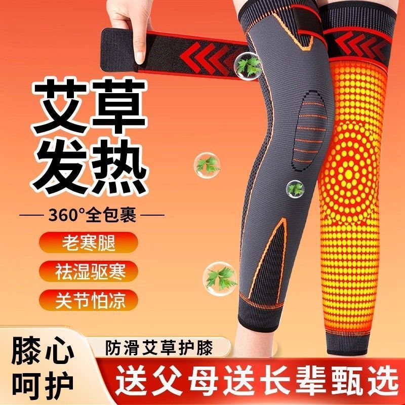 艾草护膝盖中老年人自发