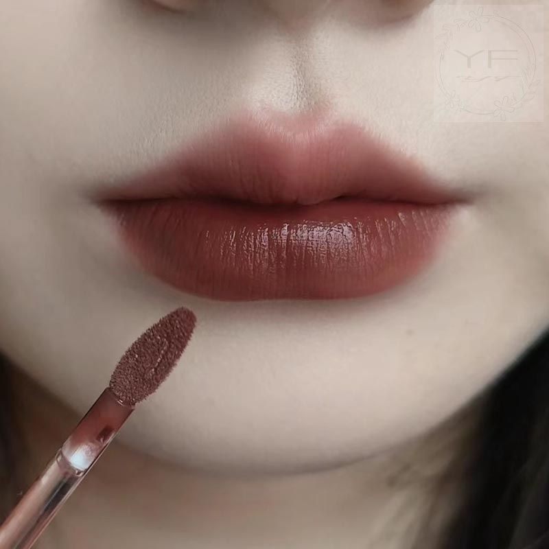 又一支美拉德口棕!浓郁巧克力唇釉棕调红棕色奶咖色口红小众显白