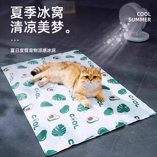 水床冰窝 宠物猫咪冰垫凉席垫子猫狗夏天冰凉垫猫咪冰床睡垫夏季