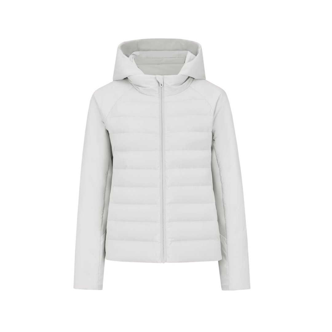 【大潘专属】TFK轻羽绒服女连帽拉链外套轻薄羽绒服8262