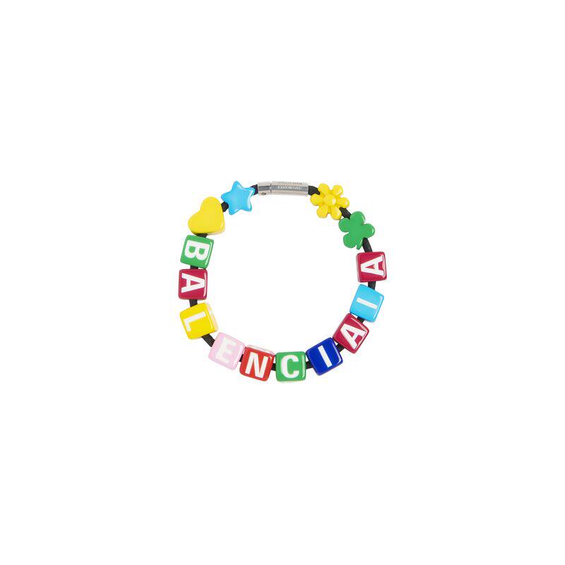 Paris Home Ba letter Choker Acrylic Square Dice Clavicle Chain Necklace Couple Styles Color Bracelet