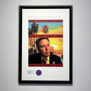 S5H ART限量版画 富恩特巨著 非古雪茄 埃隆·马斯克 客厅装饰画