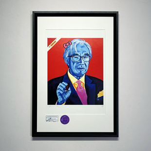 S5H ART 限量艺术版画 名人系列 邓永锵 客厅餐厅玄关挂画装饰画