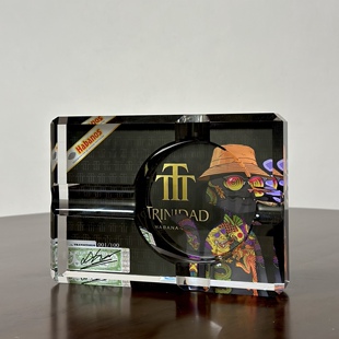 S5h正品限量雪茄烟灰缸四槽水晶雪茄烟灰缸 特立尼达创意雪茄烟缸