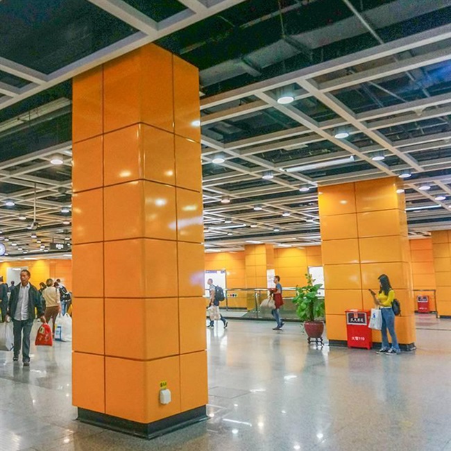 新品加工定制铝单板幕墙吊顶冲孔碳雕花镂空N合金包柱门头塑板i.