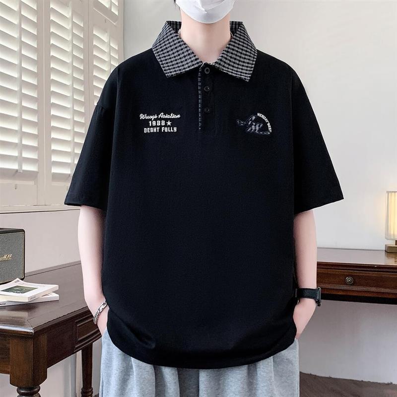 格慕高定轻奢男装2026夏季新款短袖T恤翻领c韩版潮流休闲