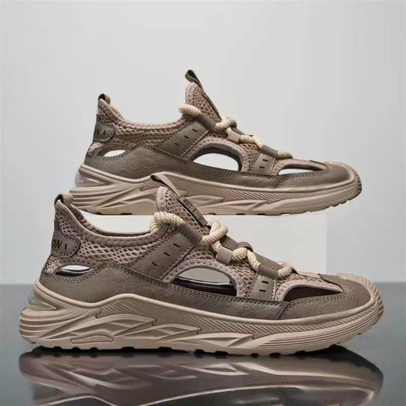 隐启轻奢1凉鞋男夏季外穿包头防滑耐休闲运动户外镂空爸爸洞洞鞋