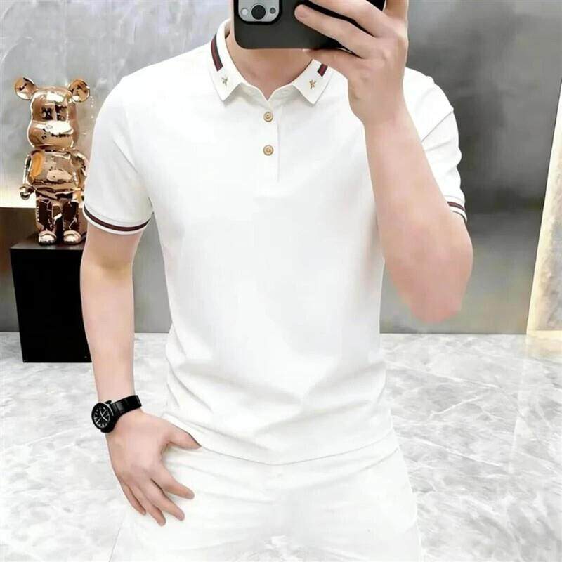 锦悦臻选服饰3新款男士翻领短袖棉polo衫夏季商务休闲上衣服装