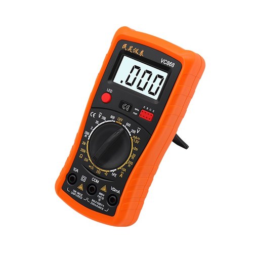 袖珍型。包邮数字868背光带万用电表迷你型通断万用电表蜂鸣数字W