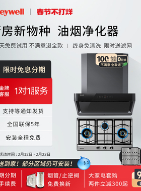 Honeywell/霍尼韦尔RH21+GH3油烟净化器家用抽油烟机燃气灶
