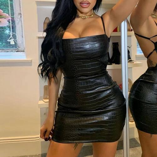 Solid color sleeveless camisole dress 女士纯色无袖吊带连衣裙