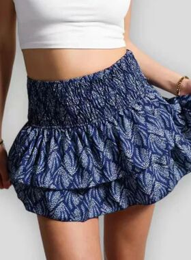 High waisted Bohemian vacation dress高腰度假波西米亚连衣裙