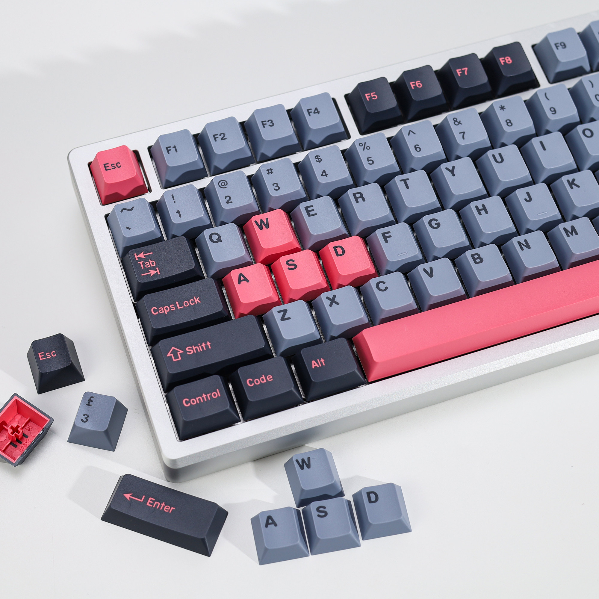 KBDiy GMK 8008键帽PBT二色注塑原厂高度适配Alice 61 67 87 98等图片