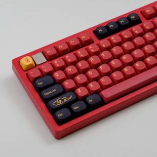 KBDiy GMK红武士键帽KOA高度PBT五面热升华工艺黑色IKBC宁芝61/75