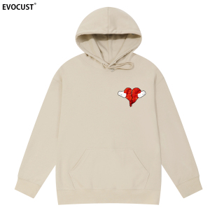 Kanye West连帽卫衣嘻哈潮牌心碎808s Heartbreak男女侃爷帽衫