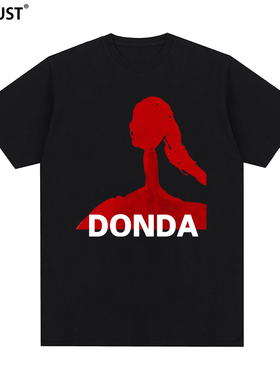Donda 嘻哈 Tee 侃爷 Kanye West 圆领T恤 坎爷 封面印花半袖短袖