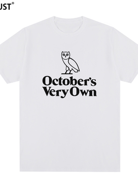 OVO T恤 Drake Tee公鸭全棉半袖圆领短袖嘻哈宽松CLB原创复古美式