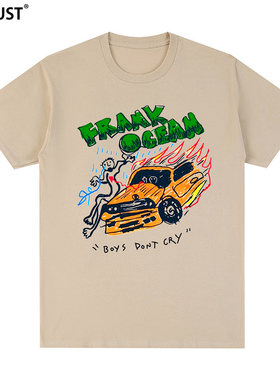 法海frank ocean涂鸦短袖T恤嘻哈hip hop街头rap同款ins情侣Tee潮