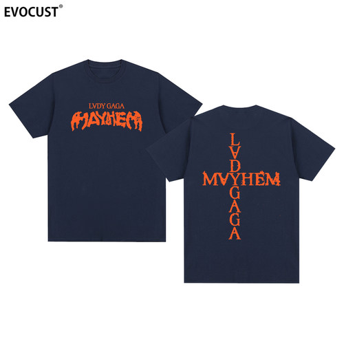 Lady Gaga短袖T恤MAYHEM应援专辑演唱会同款周边情侣男女Shirt潮