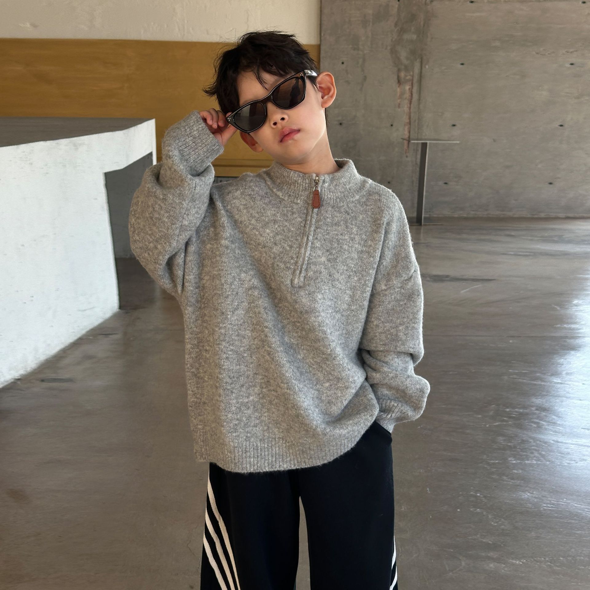 童装男童毛衣2025秋冬季新款儿童休闲针织衫男孩保暖毛线衣羊毛衫