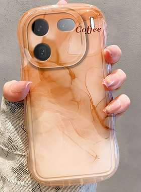 橙色晕染渐变适用vivoiqoo12手机壳11s简约iqooz8x小众10pro硅胶9软壳8韩系z7x个性z5x创意u5x女u3x/u1x/vivo